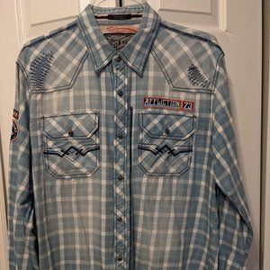 Men's long sleeve Affliction shirt Size XL